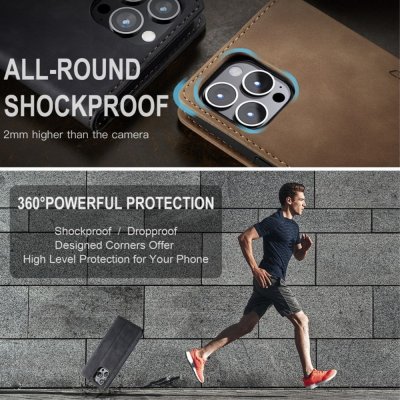 Köp CaseMe Slim Plånboksfodral iPhone 14 Pro Svart Online