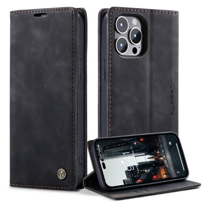 Köp CaseMe Slim Plånboksfodral iPhone 14 Pro Svart Online