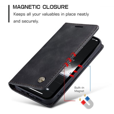 Köp CaseMe Slim Plånboksfodral iPhone 14 Svart Online