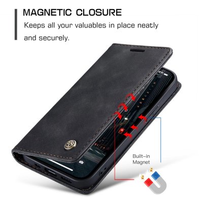 Köp CaseMe Slim Plånboksfodral iPhone 15 Pro Svart Online