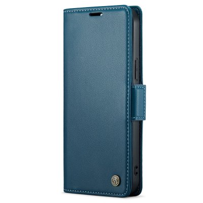 Köp CaseMe Slim Plånboksfodral RFID-skydd iPhone 15 Pro Blå Online