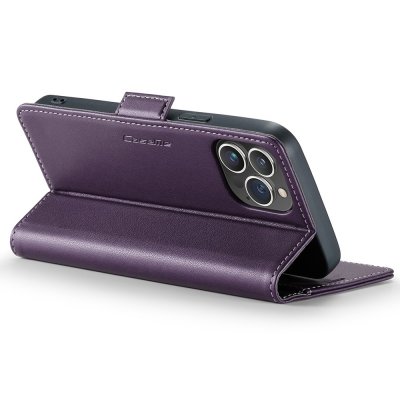 Köp CaseMe Slim Plånboksfodral RFID-skydd iPhone 15 Pro Lila online