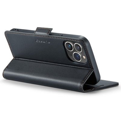 Köp CaseMe Slim Plånboksfodral RFID-skydd iPhone 15 Pro Svart Online