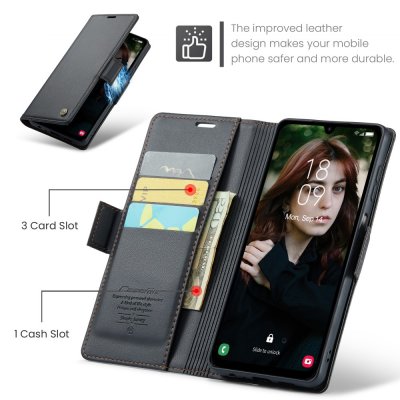 Plånboksfodral RFID-skydd Samsung Galaxy A16 Svart