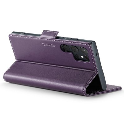 Köp CaseMe Slim Plånboksfodral RFID-skydd Samsung Galaxy S24 Ultra Lila Online