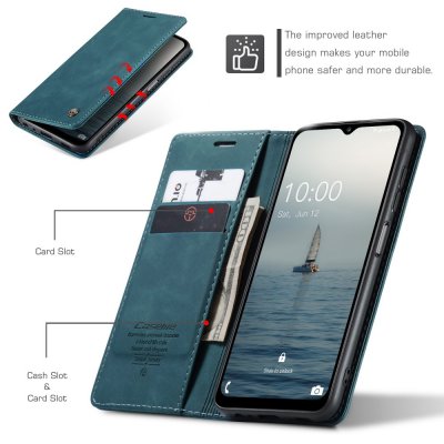 Köp CaseMe Slim Plånboksfodral Samsung Galaxy A34 Blå Online