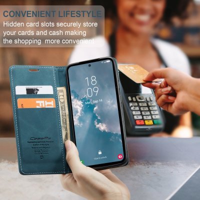 Köp CaseMe Slim Plånboksfodral Samsung Galaxy A54 Blå Online