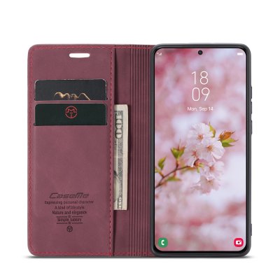 Köp CaseMe Slim Plånboksfodral Samsung Galaxy S22 Plus Röd Online