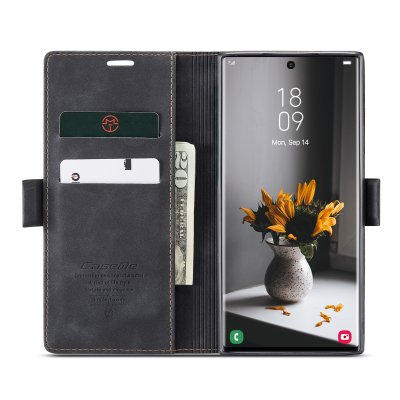 Köp CaseMe Slim Plånboksfodral Samsung Galaxy S22 Ultra Svart Online