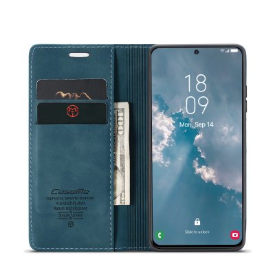 Köp CaseMe Slim Plånboksfodral Samsung Galaxy S23 Blå Online