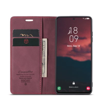 Köp CaseMe Slim Plånboksfodral Samsung Galaxy S23 Röd Online