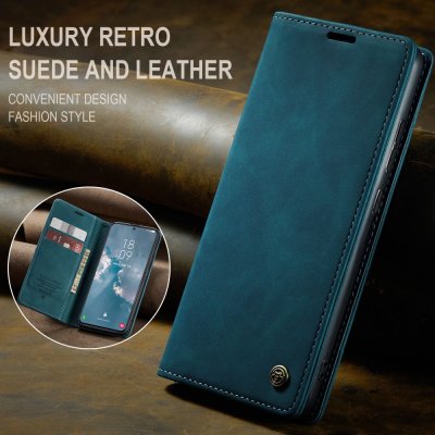 Köp CaseMe Slim Plånboksfodral Samsung Galaxy S24 Blå Online