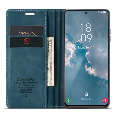 Köp CaseMe Slim Plånboksfodral Samsung Galaxy S24 Plus Blå Online