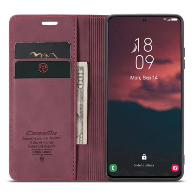 Köp CaseMe Slim Plånboksfodral Samsung Galaxy S24 Plus Röd Online