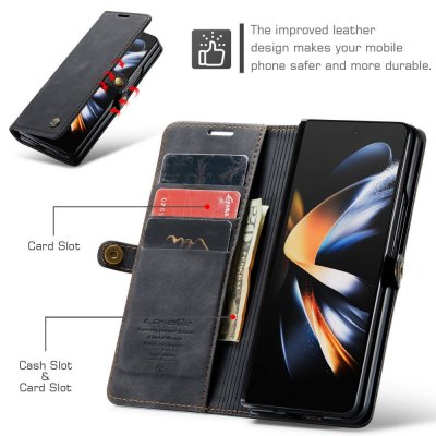 Köp CaseMe Slim Plånboksfodral Samsung Galaxy Z Fold 4 Svart Online