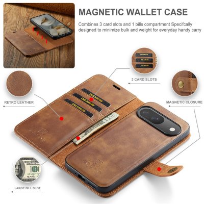 Magnet Wallet Google Pixel 10 ljusbrun