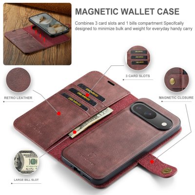 Magnet Wallet Google Pixel 10 röd