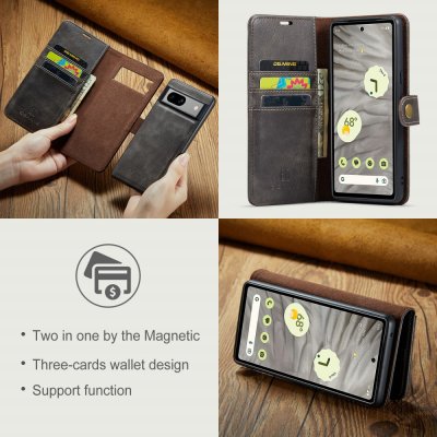 Magnet Wallet Google Pixel 7a Brun
