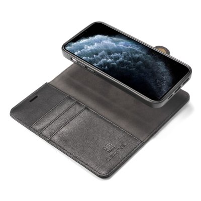 DG.MING 2-in-1 Magnet Wallet iPhone 13 Mini Black - Techhuset.se