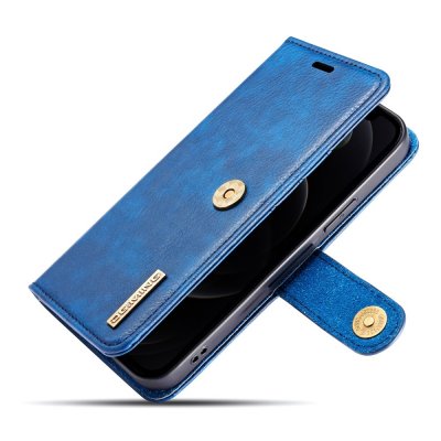 DG.MING 2-in-1 Magnet Wallet iPhone 13 Mini Blue - Techhuset.se