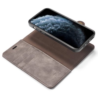 DG.MING 2-in-1 Magnet Wallet iPhone 13 Pro Brown - Techhuset.se