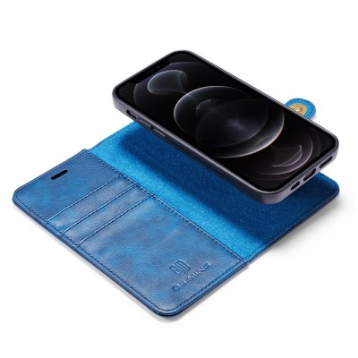 DG.MING 2-in-1 Magnet Wallet iPhone 13 Pro Max Blue - Techhuset.se