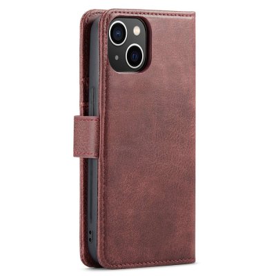 Köp DG.MING 2-in-1 Magnet Wallet iPhone 14 Max Red Online