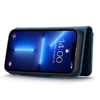 Köp DG.MING 2-in-1 Magnet Wallet iPhone 14 Pro Max Blue Online