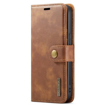 Köp DG.MING 2-in-1 Magnet Wallet iPhone 15 Pro Cognac Online