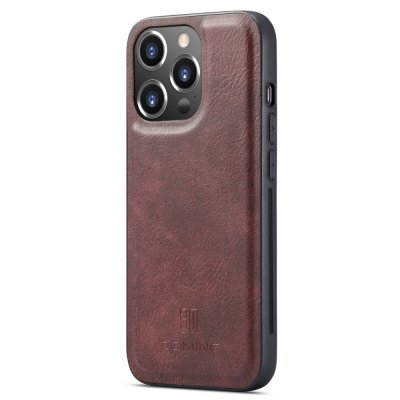 Köp DG.MING 2-in-1 Magnet Wallet iPhone 15 Pro Red Online