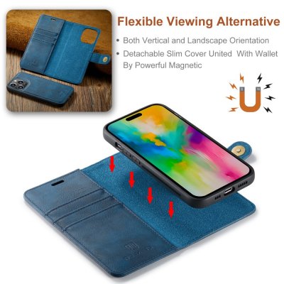 Magnet Wallet iPhone 16 Pro Blue