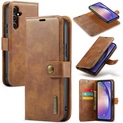 Magnet Wallet Case Samsung Galaxy A54 Cognac