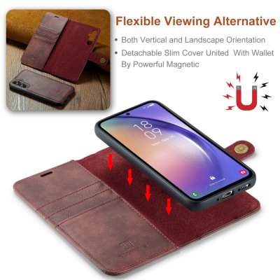Magnet Wallet Case Samsung Galaxy A54 Red