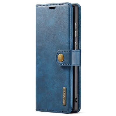 DG.MING 2-in-1 Magnet Wallet Samsung Galaxy S22 Ultra Blue - Techhuset.se