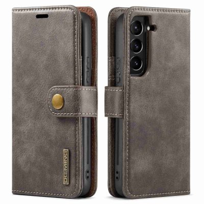 Köp DG.MING 2-in-1 Magnet Wallet Samsung Galaxy S23 Brown Online