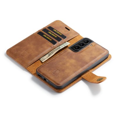Köp DG.MING 2-in-1 Magnet Wallet Samsung Galaxy S23 Cognac Online