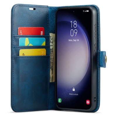 Köp DG.MING 2-in-1 Magnet Wallet Samsung Galaxy S23 FE Blue Online