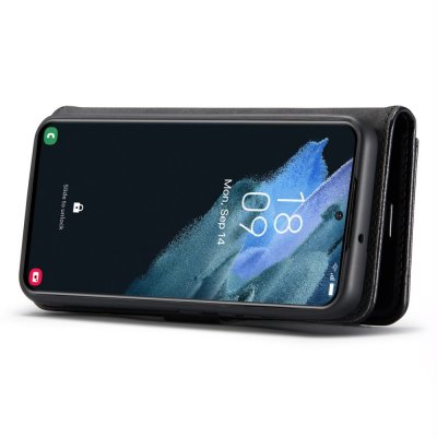 Köp DG.MING 2-in-1 Magnet Wallet Samsung Galaxy S24 Plus Black Online