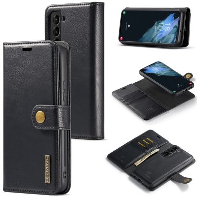 Köp DG.MING 2-in-1 Magnet Wallet Samsung Galaxy S24 Plus Black Online