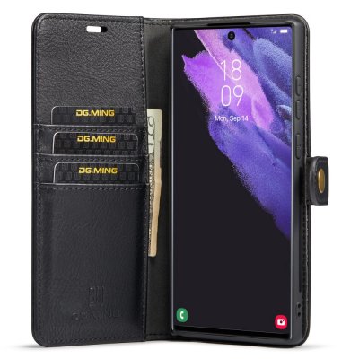 Köp DG.MING 2-in-1 Magnet Wallet Samsung Galaxy S24 Ultra Black Online