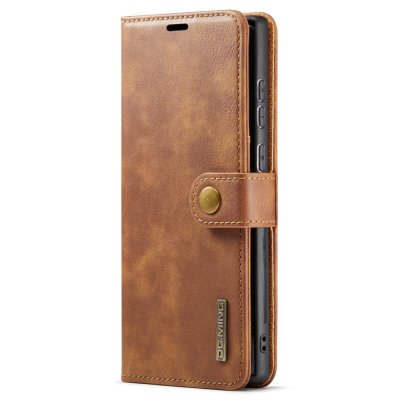 Köp DG.MING 2-in-1 Magnet Wallet Samsung Galaxy S24 Ultra Cognac Online