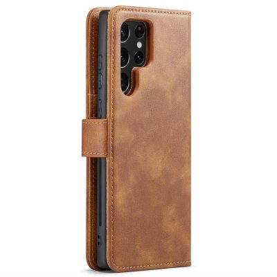 Köp DG.MING 2-in-1 Magnet Wallet Samsung Galaxy S24 Ultra Cognac Online