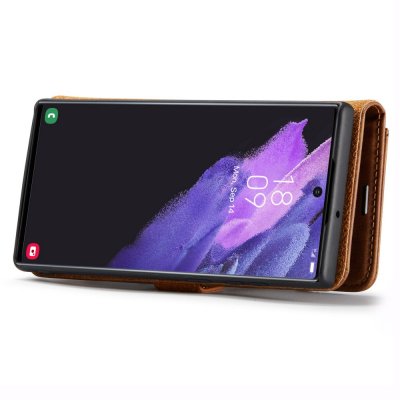 Köp DG.MING 2-in-1 Magnet Wallet Samsung Galaxy S24 Ultra Cognac Online