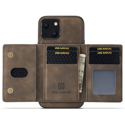 Köp DG.MING 2 in 1 Magnetic Card Slot Case iPhone 14 Plus Brown Online