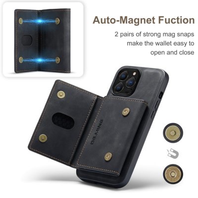 Köp DG.MING 2 in 1 Magnetic Card Slot Case iPhone 14 Pro Black Online