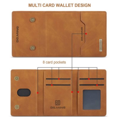 Köp DG.MING 2 in 1 Magnetic Card Slot Case iPhone 15 Pro Max Cognac Online