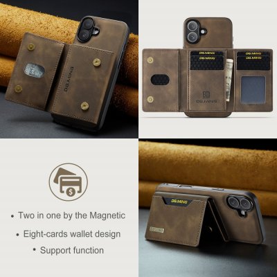 Card Slot Case iPhone 16 Brown