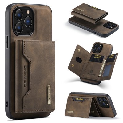 Magnetic Card Slot Case iPhone 16 Pro Brown