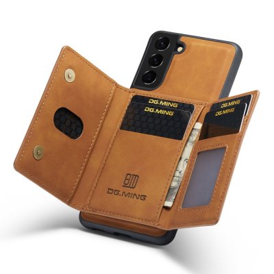 Köp DG.MING 2 in 1 Magnetic Card Slot Case Samsung Galaxy S23 Cognac Online