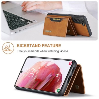 Köp DG.MING 2 in 1 Magnetic Card Slot Case Samsung Galaxy S23 Cognac Online